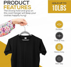 Techzoo Premium Velvet Hangers 50 Pack Ultra Thin Non Slip Adult Felt Space Saving Slim Suit Hanger for Closet Heavy Duty Coat Pants Jackets Dress Hangers 360° Swivel Hook Hold Upto 10 lbs Gray