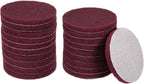 HARFINGTON 20pcs Scrubber Scouring Pads 500 Grits 4 Inch Drill Power Brush Hoop and Loop Surface Conditioning Disc Drill Scuffing Disc Scrub Pads for Home Kitchen Cleaning, Dark Red