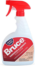 Bruce Hardwood and Laminate Floor Cleaner (2 Pack) Residue Free Floor Cleaner for Mopping, 1 32 oz Spray Bottle and 1 64 oz Refill Bottle, with Microfiber Cleaning Cloth