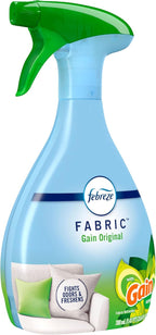 Febreze Fabric Spray Air Freshener, Odor-Fighting Fabric Refresher, Sneaker Balls Alternative, Couch Cleaner, Linen Spray, Multi-Use, Gain Original Scent, 23.6 fl oz (Pack of 2)