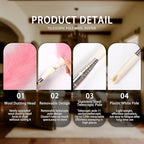 Extendable Lambswool Duster Stainless Steel Handle 133" Removable Feather Duster for Cleaning Ceiling Fans Interior Roof Furniture, Pink