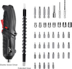 47 in 1 Electric Screwdriver Set, 3.6V Cordless & Rechargeable, 3.5N·m Max Torque, USB Power Rechargeable Screwdriver with 44pcs Driver Bits, Ideal for Small Projects
