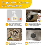 All Purpose Cleaner, Remove Stains Cleaning Spray, Lemon Breeze Scent Multipurpose Heavy Duty Degreaser, Kitchen Cleaning Supplies Removes Oil Stains On Microwave & Oven & Stove Top