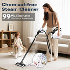 Steam Cleaner, Steam Cleaner For Home, Handheld Steamer For Cleaning With 21 Accessories, 248 °F High Temperature, Suitable for Grout, Floor. Sofas, Upholstery, Toys