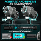 Cordless Impact Wrench 1/2 inch for Makita 18V Battery, Impact Wrench 1360N.m(950Ft-lbs) High Torque Brushless Electric Impact Gun, Power Impact Driver with 3-Mode Speed, LED Work Light(no battery)
