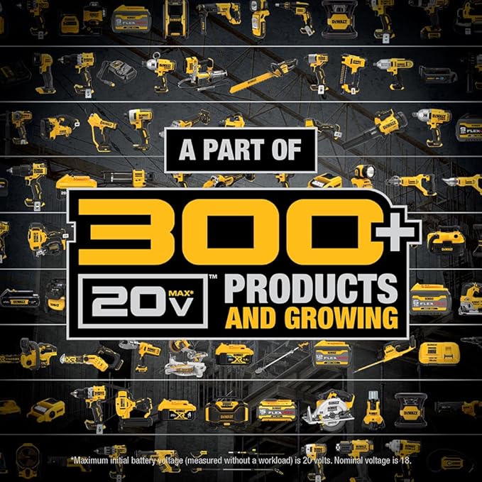 DEWALT 20V MAX Circular Saw, Cordless Sidewinder Style Portable, 6-1/2-Inch Blade, 5150 RPM, 0-50 Degree Bevel Capability, Battery Not Included (DCS391B)