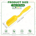 10-Pack Mini Gardening Shovel Spoons, Plastic Garden Soil Scoops for Cultivation Digging Transplanting/Flower Planting/Plant Succulent, Colorful Small Gardening Tools [Multicolor]