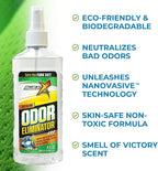 SweatX Extreme Odor Spray - Multipurpose No-Wash Deodorizer - Ideal for Shoes and Gym Clothing - Victory Scent (8 fl oz)