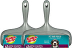 Scotch-Brite Pet Hair Pickup Extra Sticky Large Surface Lint Roller with Handle, 50% Stickier, 8 in x 29.8 ft Each, 2 Pack, 120 Easy-Tear Sheets Total