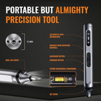 Precision Electric Screwdriver 52-in-1 Kit | Cordless Mini Power Driver for Electronics, PC & Laptop Repair | Compact Rechargeable Automatic Tool Set with Magnetic Bits