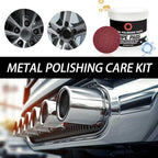 Metal Polish Paste, Beginner-Friendly Process, 5.7x6.3cm, Pipe Dream Infused Polishing Pad, Rust Remover Cleaner, Use at Ease, For Removes Oxidation Discoloration