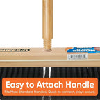 Superio Home, Kitchen Broom Head - Household Easy Sweeping Broom - Tampico/Synthetic Bristles - All Purpose