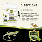 Natural Armor Lizard & Gecko Repellent Spray - Powerful Peppermint Formulation Repels All Types of Lizards & Geckos and Works Better Than Ultrasonic Gimmicks – 128 fl oz - Gallon Ready to Use