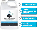 Zogics Rubber Flooring Cleaner and Degreaser – Cleaner Concentrate and Heavy Duty Degreaser for Rubber Floors and Mats, Biodegradable and Non Toxic Cleaner (4 Gallons/Case)