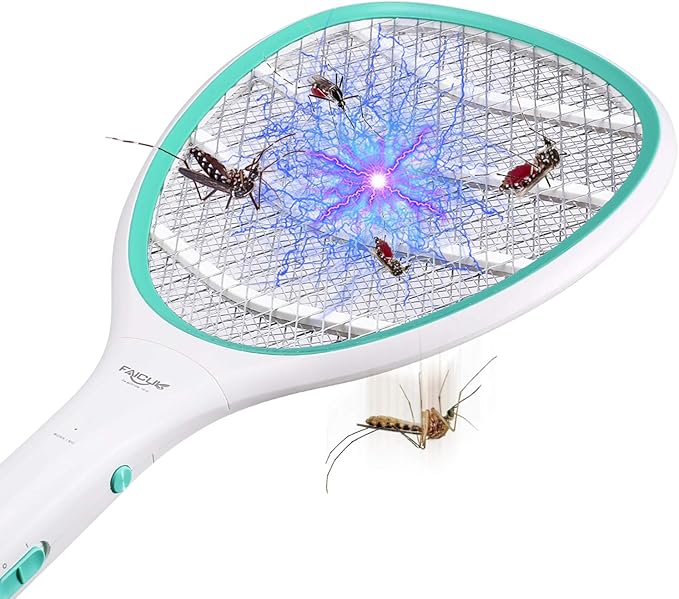 Faicuk 2 Pack Bug Zapper Racket Electric Fly Swatter