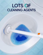 Disposable Toilet Cleaning System - Toilet Wand Kit with 48 High-Performance Refills, Wall Mounted Brush and Holder for Deep Cleaning Bathroom (2 Toilet Brush+48 Refills)