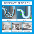 Powerful Pipe Dredging Agent,Pipeline Dredging Agent for Kitchen and Toilet Pipelines,Kitchen Sink Drain and Pipe Cleaner,Drain Clog Remover (1PCS)