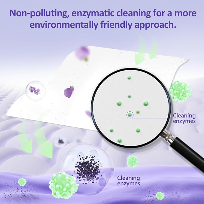 CLEARALIF Platinum Laundry Detergent Sheets, Lavender,Deep Cleansing, Great For Travel, Apartments, Laundry Strips Eco Friendly & Hypoallergenic - 100 Loads