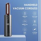 Minthouz Car Vacuum,Mini Portable Cordless Hand held Vacuum Powerful Suction Equipped with LED Light,Large Capacity Battery and USB 3.0 Fast Charging Tech,for Car,Home, Office