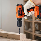 VEVOR Cordless Drill Driver, 1/2 inch Metal Chuck, Dual-Speed Variable, Drill Driver Kit with Lithium Battery and Charger, Belt Clip, for Wood and Metal Drilling, Screw Tightening or Loosening