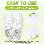 Knixmax Versatile Deodorizer Balls for Shoes Gym Bags Home Freshener for Closets Lockers Odor Eater Eliminate Unpleasant Scent Fresh Linen Tennis