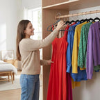 SMARTOR Heavy Duty Hangers 100 Pack, Premium Plastic Hangers for Clothes - Heavy Duty Non-Velvet Hanger with 360° Swivel Chrome Hook & Non Slip Notches - As Dress, Coats, Shirt, Jacket Hanger - Black