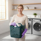 Dishwashing Rubber Gloves for Cleaning – 4 Pairs Kitchen Gloves with Handing Hooks Washing Dishes Household Glove - Medium