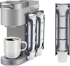 K Cup Holder for Keurig: Coffee Pod Holders for Counter Small Space - Kcup holders for Wall Mount (2, Gray)