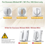 Cleaning Rag for Ecovacs Winbot W2 Omni, W1 Pro, W1 Window Vacuum Cleaner Robot, Washable and Reusable W2 Omni Mop Cloth W1 Mop Pad Accessories 9 Pcs