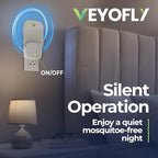 VEYOFLY Fly Catcher Indoor, Fly Trap Indoor, (1 Device + 3 Refills) Fruit Fly Traps for Indoors, Gnat Traps for House Indoor, Bug Killer, Fly Trap, Plug in Light Flying Insect Trap