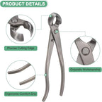 3Peice Bonsai Tool Set - 8.3 Inch High Carbon Steel Knob Concave Cutter, Bonsai Tree Plants Modeling Tools, Applying to Gardening Pruning Branches/Knobs/Tumors (210mm, Gray)