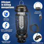 Bug Zapper Outdoor, Mosquito Zapper, Fly Zapper, Fly Traps, Mosquito Trap for Outdoor, 3 Prong Plug, ABS Plastic Outer