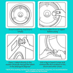 Y-Kelin Washing Machine Cleaner Tablets, 24 Pack - Up to 1 Year Supply, for HE Front & Top Load Washers, Septic Safe, Removes Odors & Residue, Fresh Scent