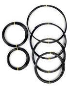 6Pcs Bonsai Wire, 6 Sizes of 1mm, 1.5mm, 2mm, 2.5mm, 3mm, 4mm Black Aluminum Wire, Total 152 Feet Bonsai Tool Kitfor Bonzai Trees Indoor