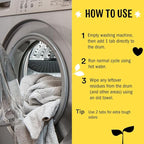 Molly's Suds Washing Machine Cleaner | Removes Odors & Grime from Front & Top Loader Machines, Including HE (Citrus - 6 Tablets)