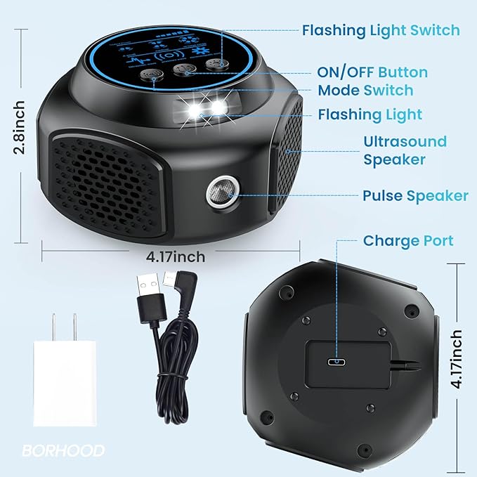 Ultrasonic Pest Repellent Plug in Indoor Mouse Traps for Home, Mouse Repellent Ultrasonic Device, Rodent Repeller Ultrasonic Plug in Pest Control for Rat Mice Spider Squirrel Roach for Home Attic