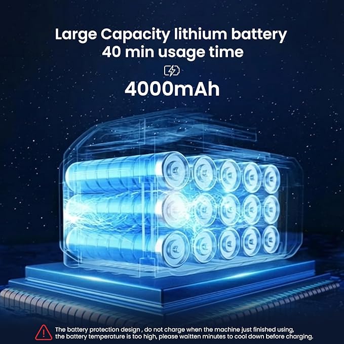 VIMALIFE 10000Pa Cordless Car Vacuum Cleaner & Air Duster, Powerful Handheld Auto Vacuum, 42000RPM Motor, LED Light, Type-C Fast Charge, Washable Filter, 5 Multi-Nozzles for Home, Car, Pet Hair, Black