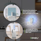 VEYOFLY Fly Trap Indoor Refill, Fruit Fly Traps for Indoors, Gnat Traps for House, Fly Catcher, Fly Trap, Plug in Catch for Fruit Flies, Moths, Gnats, Mosquito Trap (Pack of 10 Refills)