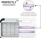Aspectek 40W Electronic Bug Zapper – Wide Coverage Insect Killer, Mosquito and Fly Trap with Powerful UV Light for Indoor Use
