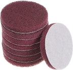 HARFINGTON 8pcs Drill Power Brush 3 inch Tile Scrubber Scouring Pads 320-400 Grit for Bathroom Kitchen Household Cleaning