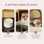 QLEAN In Wash Scent Booster Beads - 100% Plant Based - Natural Laundry Booster Beads & Smell Deodorizer - Environment Friendly Odor Eliminator for Clothes (320 grams) (Ruby Sunset Bliss)
