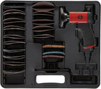 Chicago Pneumatic CP7202D Kit - Air Rotary Sander Tool, Home Improvement, Woodworking Tools, Polisher, Rust Removal, Rotary Tool, Pistol Handle, Hook & Loop, 3 Inch (75 mm), 0.2 HP/ 150W - 15000 RPM, One Size, Factory
