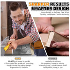 54PCS Premium Micro Sander, Detail & Mini Sander Block – Precision Small Hand Sanding Tool, 80–800 Grit Sandpaper Kit, 3-in-1 Set for Wood, Crafts, Furniture, Tight Spaces & DIY Projects
