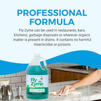 Fly-Zyme, Highly Concentrated Enzyme Drain Cleaner for Pipes & Fruit Flies, Citronella Scented Organic Waste Degrader & Odor Neutralizer, 1 Gallon