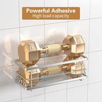 Youvip Shower Caddy, 3 Pack Large Capacity Bathroom Organizers and Storage, No Drilling Adhesive Rustproof Shelves with Soap Holder, Home Decor, Silver