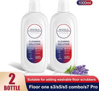 Floor Cleaning Solution Compatible With Tineco, Deep Cleans for Multiple Hard Floors, Suitable With All Robot Vacuums with Mopping and Cordless Wet/Dry Vacuum Mop Cleaner (Lavender 2 Bottle)