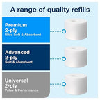 Tork Coreless Toilet Paper Dispenser White, For Homes and Small Businesses, Fits T7 Dispensers