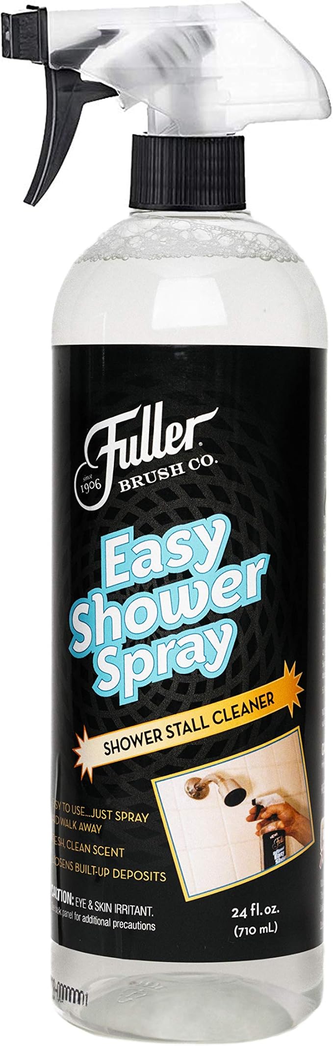 Fuller Brush Easy Shower Spray - No Scrub Shower Cleaner - Multi Surface Formula Keeps Surfaces Clean From Dirt and Soap Scum Perfect for Shower Floors Walls (Bottle with Sprayer)