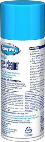 Sprayway Ammonia-Free Glass Cleaner, Foaming Action - Streakless Shine, 15 Ounce (Pack of 1)