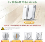 Cleaning Rag for ECOVACS Winbot Mini Window Vacuum Cleaner Robot, Washable and Reusable Winbot Mini Mop Pad Accessories, 12 Pcs Mop Cloth Replacement, No. W-CC02-0012